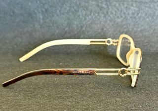 Occhiali da vista Montblanc Tortora/Oro