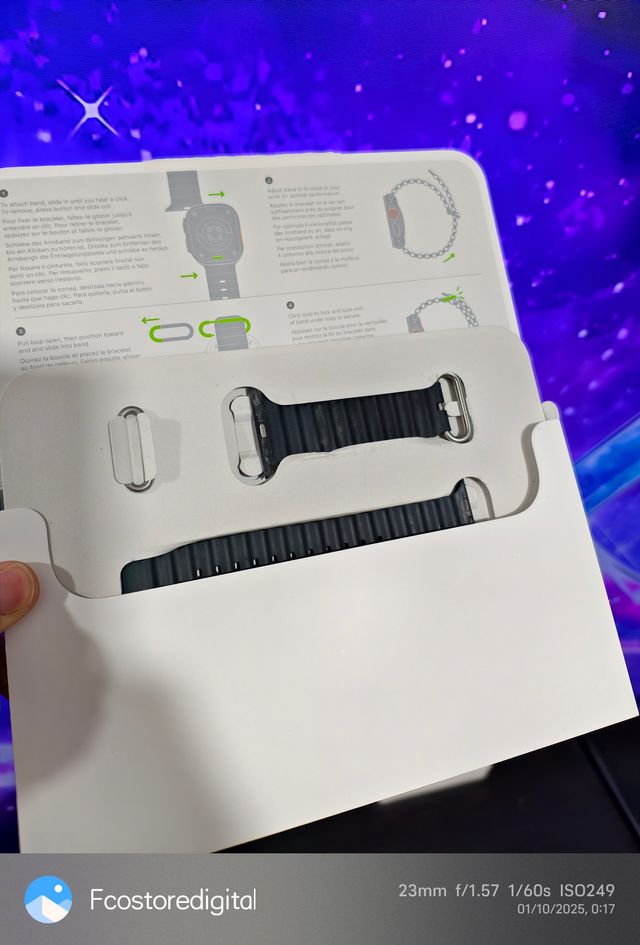 Apple Watch Ultra - Correa Oceand Band BLACK