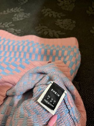 Falda de cuadros tejido