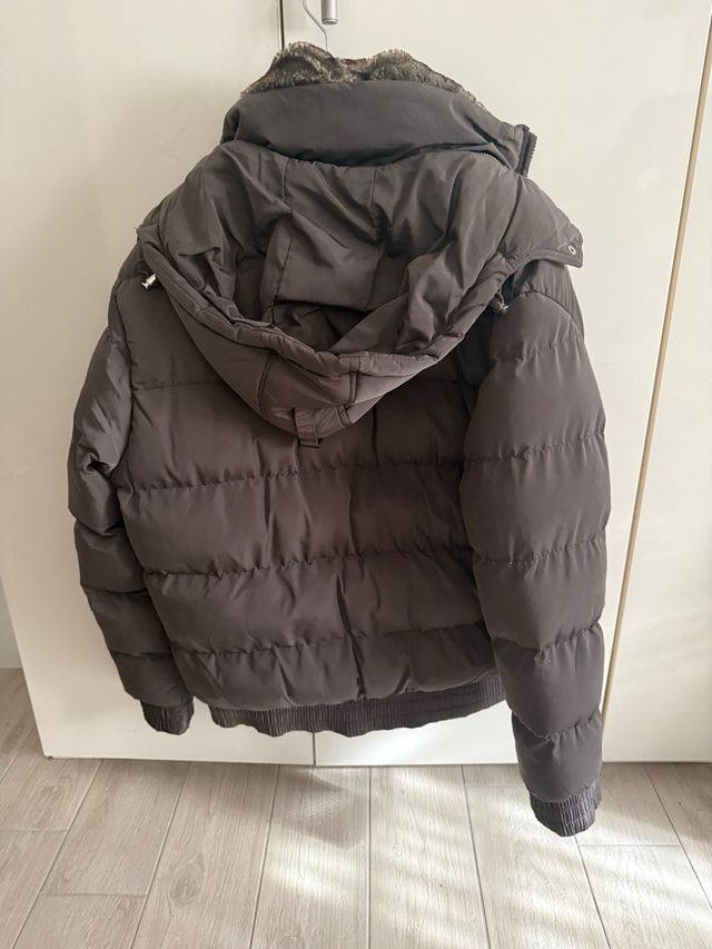 Giubbotto Clayton marrone con pelliccia