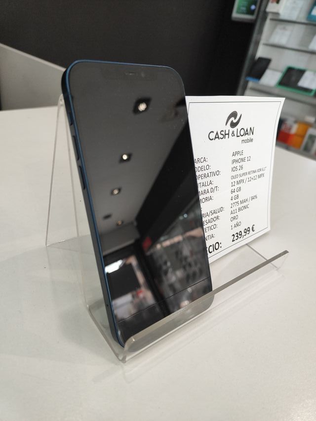 iPhone 12 64GB Azul seminuevo