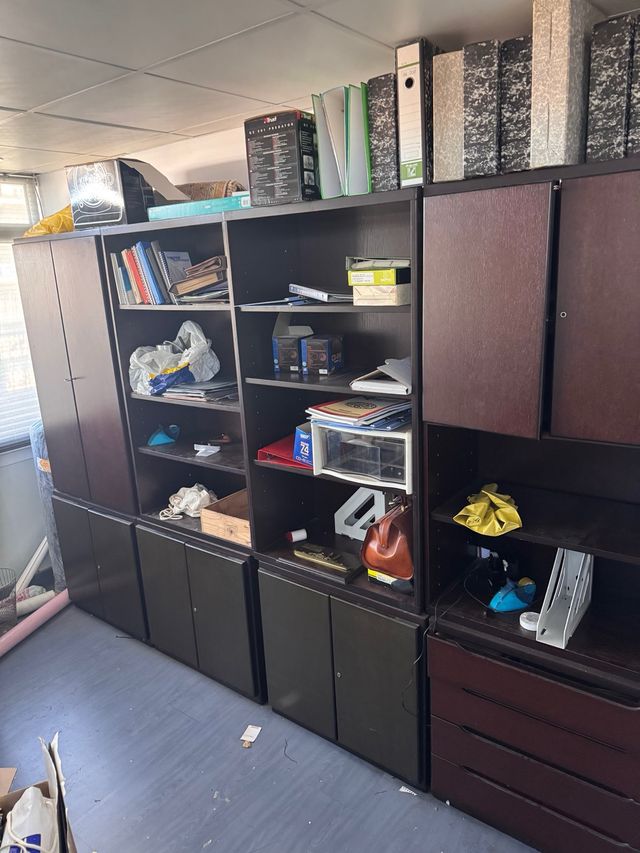 Estantería modular madera y metal