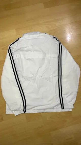 Adidas Rompevientos Blanco · Capucha · Streetwear