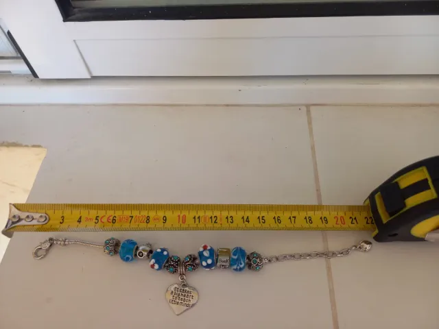 - Pulsera Infinity .Turquesa-plateado. Nueva