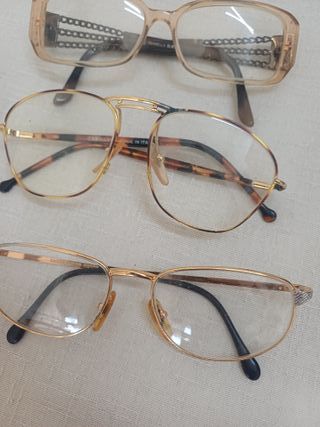 10 paia di occhiali da vista vintage tutti firmati