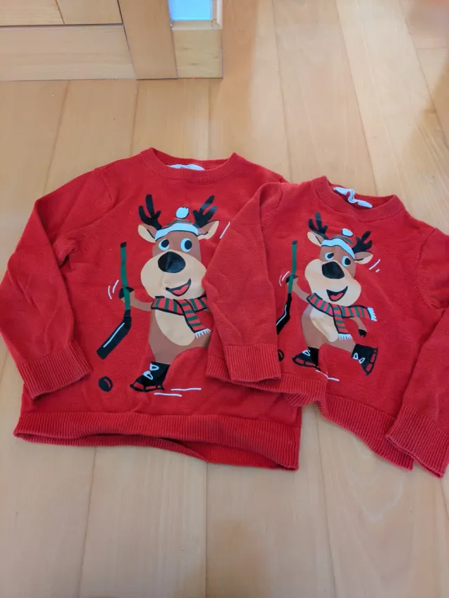 Pack 2 jerseys navideños reno