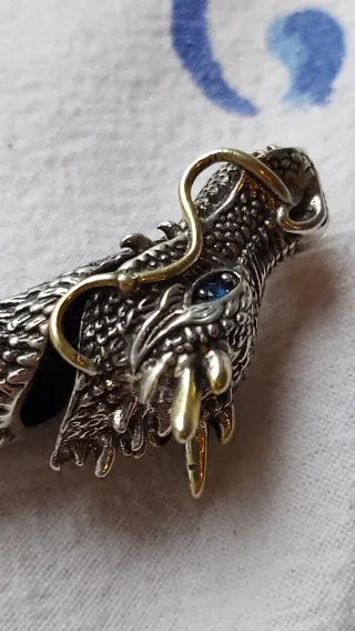 Pulsera Dragón Plata