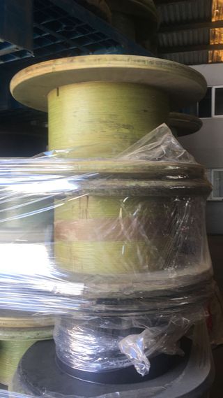 Bobina de madera para decoración