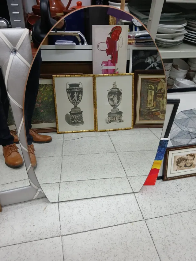 Espejo decorativo ovalado