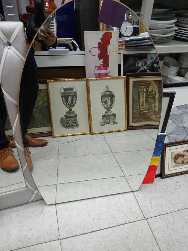 Espejo decorativo ovalado
