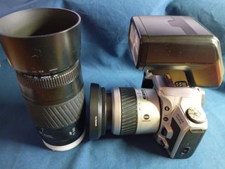 Kit Cámara Minolta Dynax 505si + Flash + Teleobjet