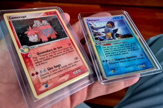 Pack 2 Cartas Pokémon: Swampert y Camerupt