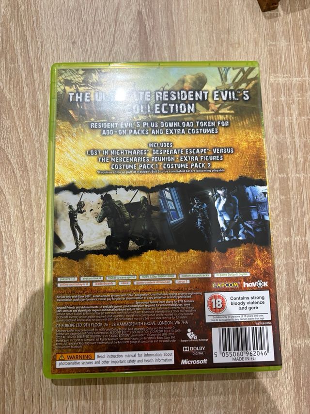 Resident Evil 5 Gold Edition Xbox 360
