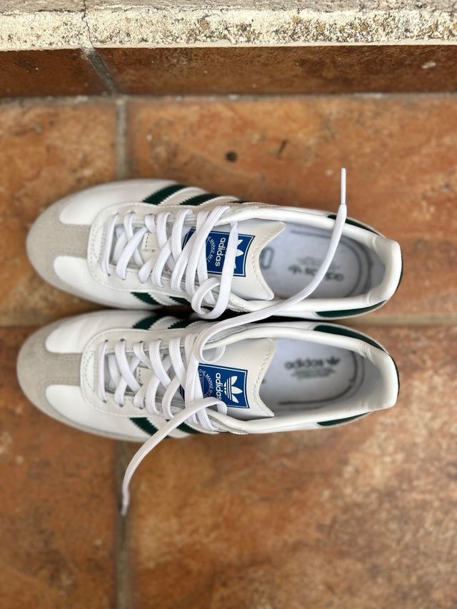 Adidas Samba ORIGINALES. Talla 35 Blancas y verdes