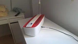 Impresora Roja y Blanca