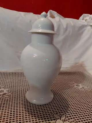 Vaso Limoges Francia Porcellana Bianco