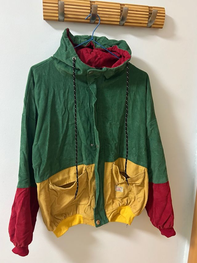 Chaqueta pana colores rasta