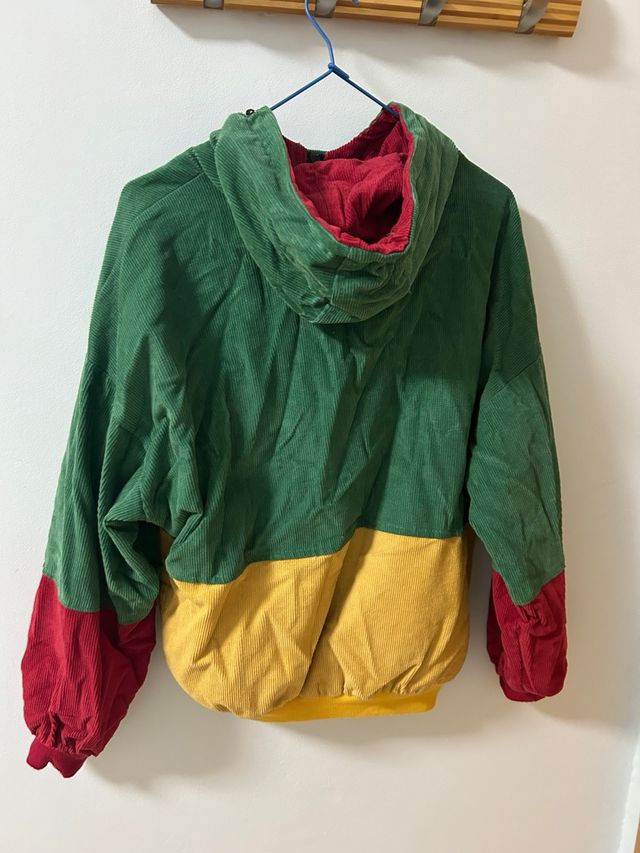 Chaqueta pana colores rasta