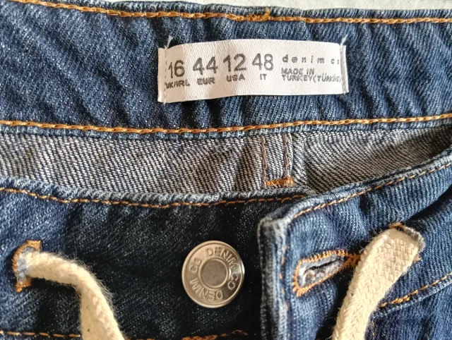 Pantalón ancho vaquero azul