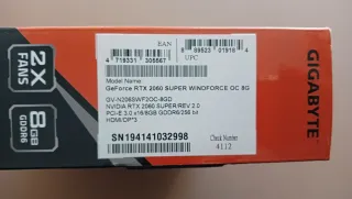 Tarjeta Gráfica Gigabyte RTX 2060 Super