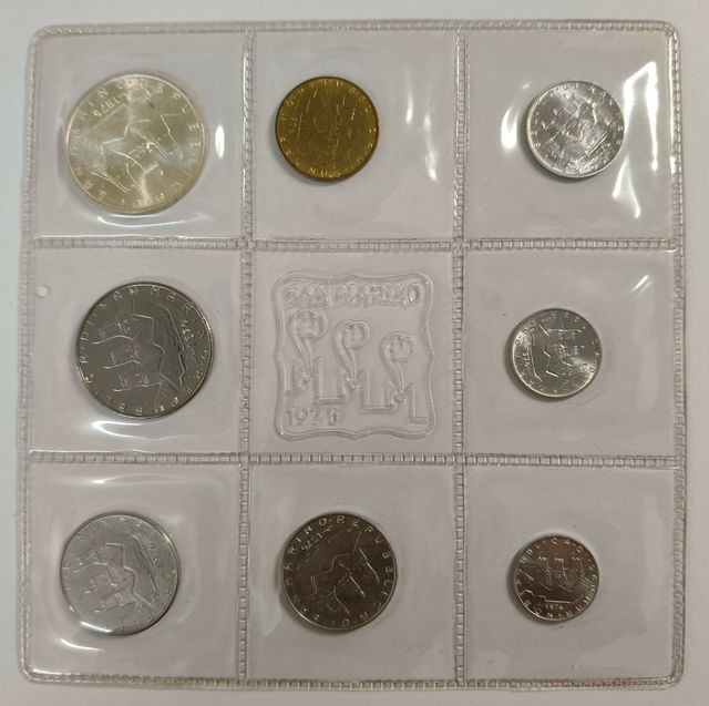 Monete Stato Serie 1976 San Marino