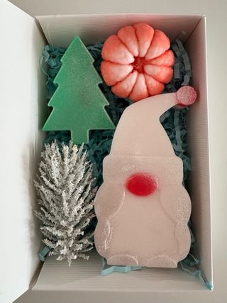 Set Jabones Navidad Cascanueces y Calabazas