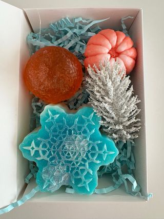 Set Jabones Navidad Cascanueces y Calabazas