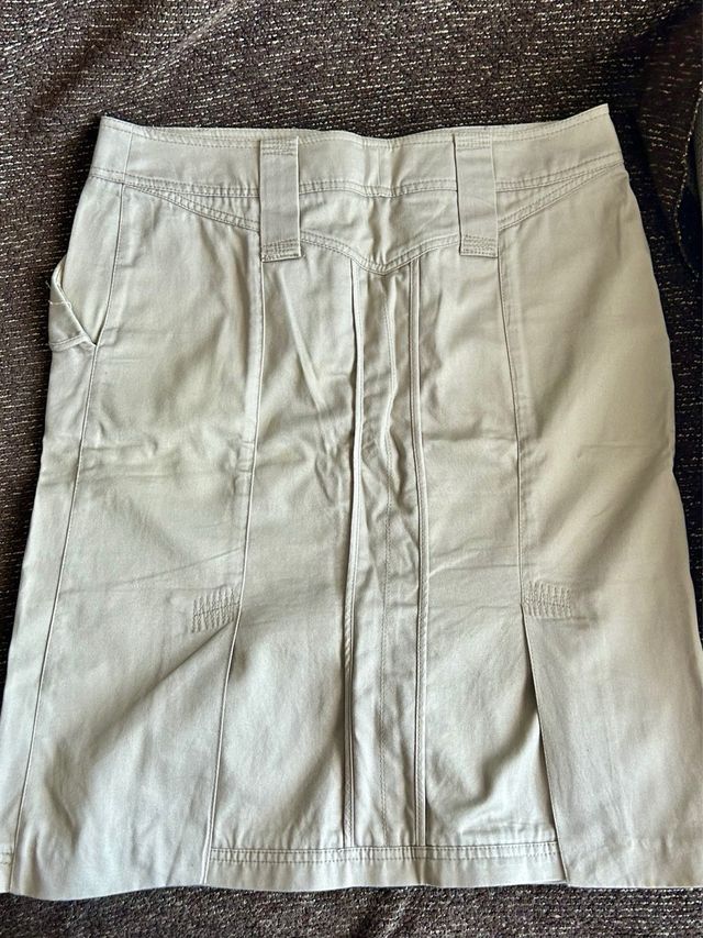 Falda beige algodón Purificación Garcia talla M