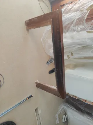 Pieza madera chimenea/decoración