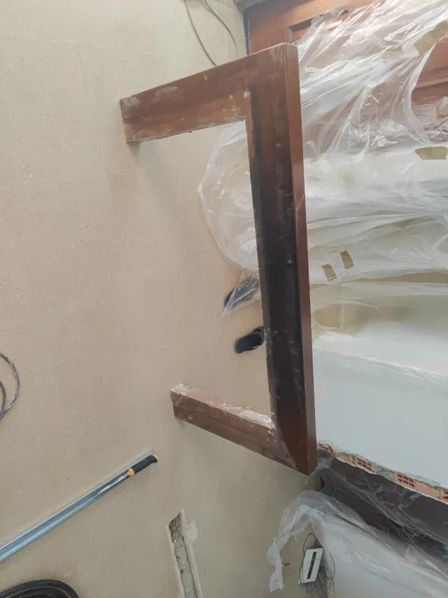 Pieza madera chimenea/decoración