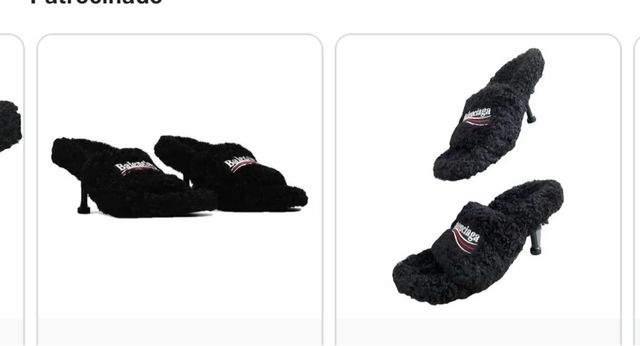 Sandalias Balenciaga M80 Peluche Negro Talla 38