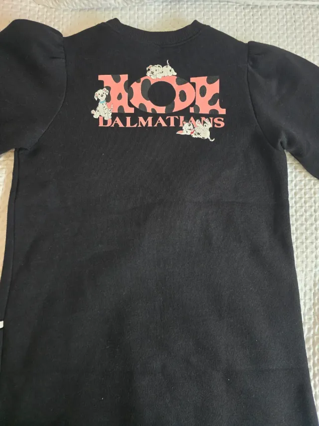 Vestido Sudadera Negro 101 Dálmatas