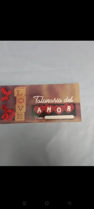 Talonario del Amor - Regalo San Valentín