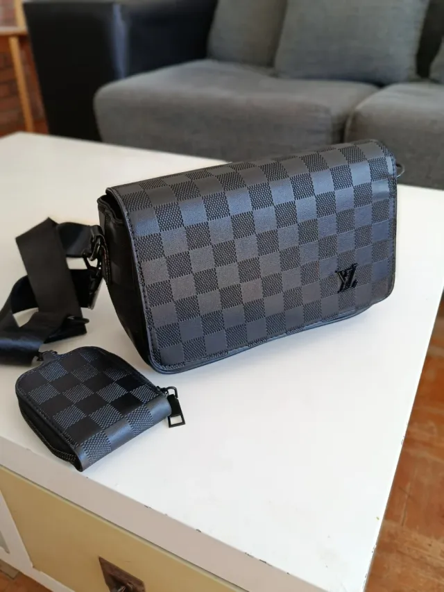 Bolso Hombre Negro/Gris