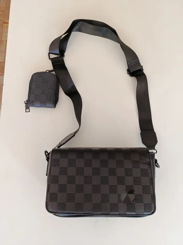 Bolso Hombre Negro/Gris