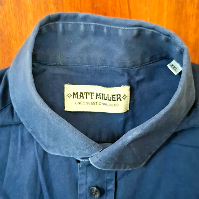 Camicia Matt Miller uomo blu XXL