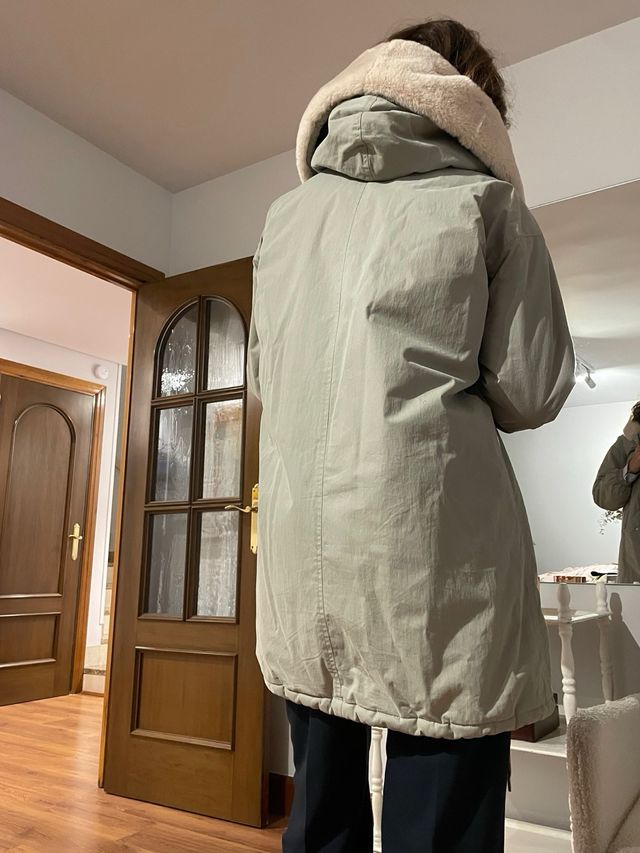 Parka Verde Militar Bershka Mujer