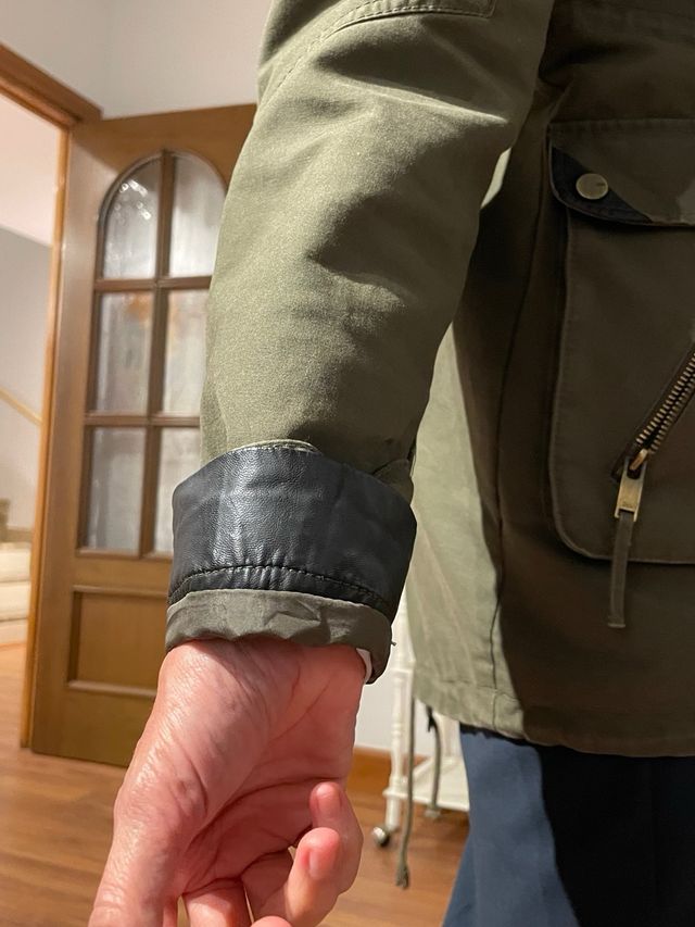 Parka Verde Militar Bershka Mujer