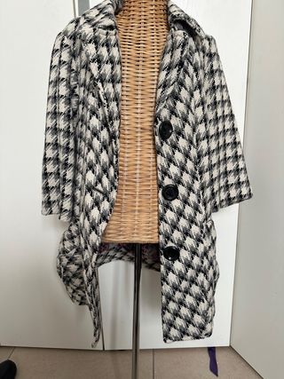 Cappotto fantasia pied-de-poule