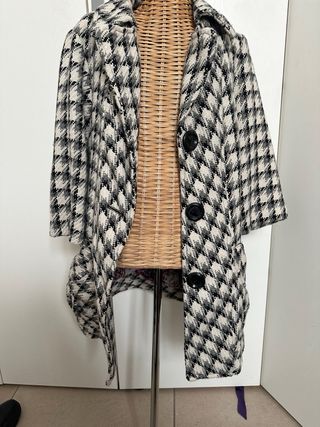 Cappotto fantasia pied-de-poule
