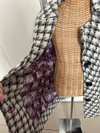 Cappotto fantasia pied-de-poule