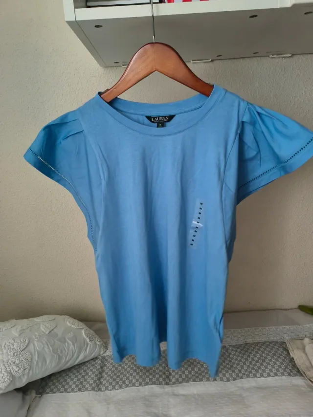 Blusa Ralph Lauren manga corta volantes Talla M