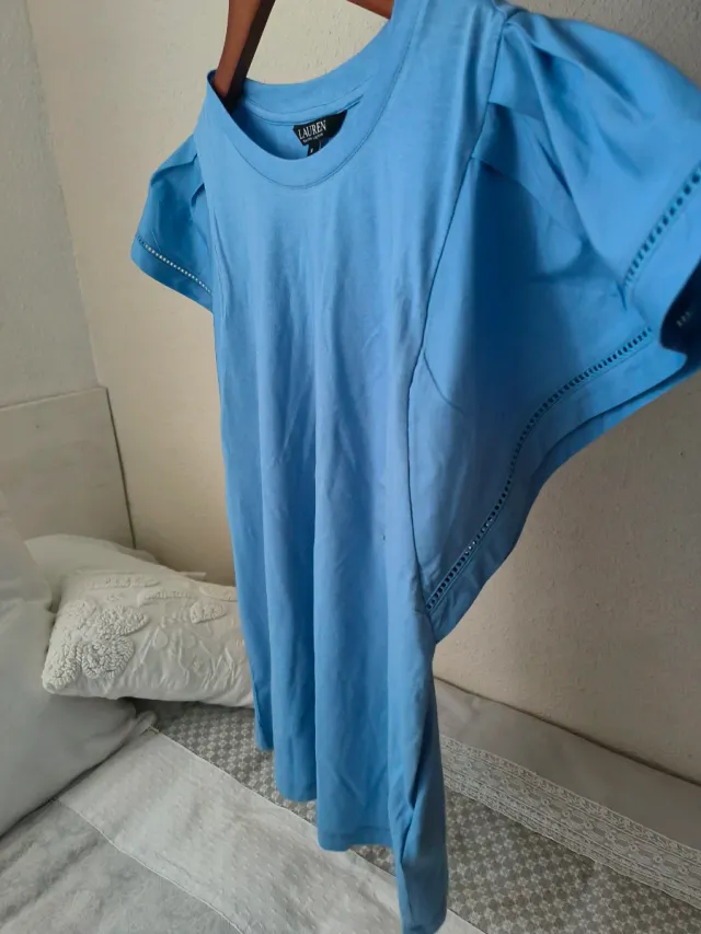 Blusa Ralph Lauren manga corta volantes Talla M