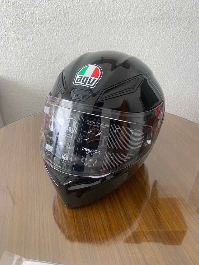 Casco AGV K1 Negro Brillo talla M (NUEVO)