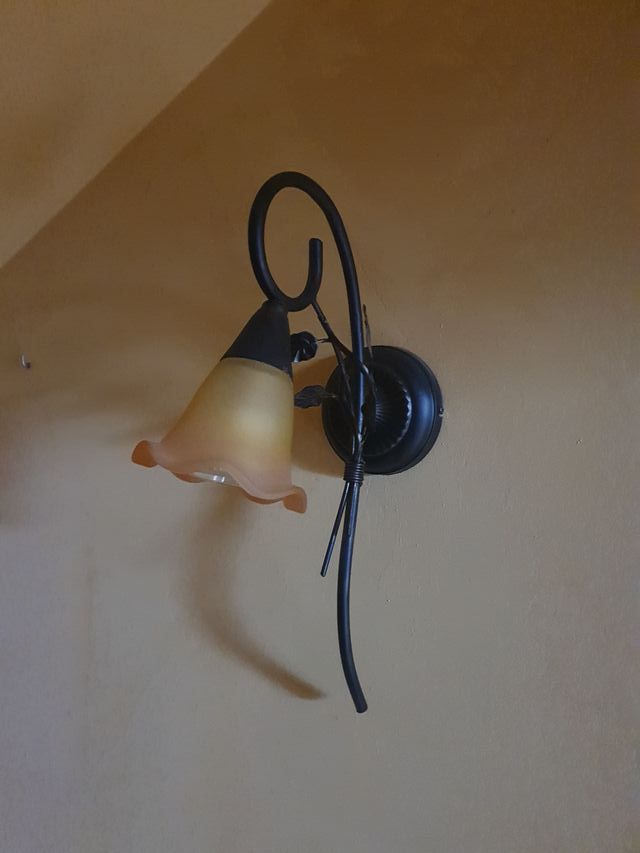 Apliques de pared rústicos (3 unidades)