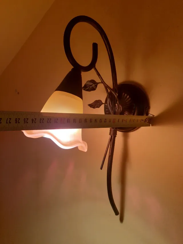 Apliques de pared rústicos (3 unidades)