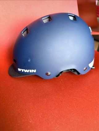 Casco Decathlon Blu