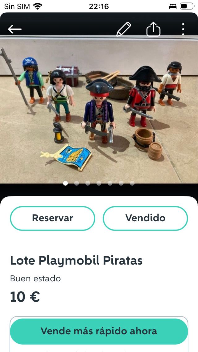Lote Playmobil Piratas