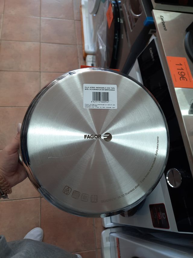 Olla de acero inoxidable 24cm