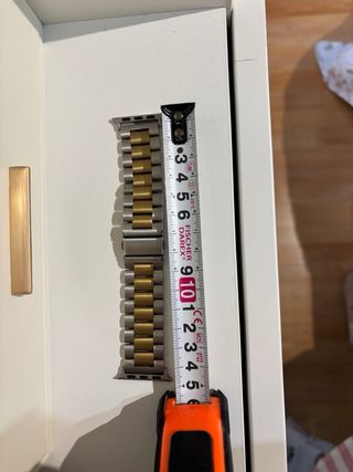 Correa Apple Watch Aluminio Dorado y Plata